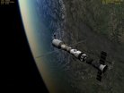 Building Phase 2: 'Zvezda' and USM modules in orbit.