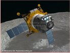 Lunar lander in Moon orbit
